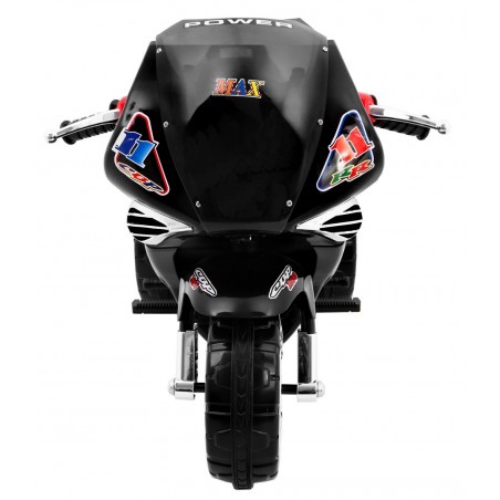 Motocicleta electrica RR1000, 6V/4,5Ah, 30W, roti plastic, lumini, comutator volan, AUX, portbagaj, manere laterale