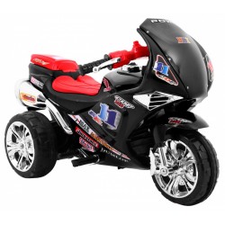 Motocicleta electrica RR1000, 6V/4,5Ah, 30W, roti plastic, lumini, comutator volan, AUX, portbagaj, manere laterale