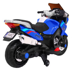 Motocicleta electrica Sport, 2 x 35 W, roti spuma EVA, Radio FM, MP3, SD, AUX, USB, lumini