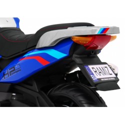 Motocicleta electrica Sport, 2 x 35 W, roti spuma EVA, Radio FM, MP3, SD, AUX, USB, lumini