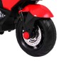 Motocicleta electrica, 2 motoare, roti spuma EVA, roti ajutatoare, rosu Motocicleta electrica, 2 motoare, roti spuma EVA, roti ajutatoare, rosu