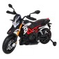 Motocicleta electrica Aprilia, 2x12V / 25W,roti EVA, amortizor spate, 2 viteze, MP3, SD, AUX, USB, roti aditionale Motocicleta electrica Aprilia, 2x12V / 25W,roti EVA, amortizor spate, 2 viteze, MP3, SD, AUX, USB, roti aditionale