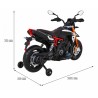 Motocicleta electrica Aprilia, 2x12V / 25W,roti EVA, amortizor spate, 2 viteze, MP3, SD, AUX, USB, roti aditionale