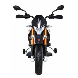 Motocicleta electrica Aprilia, 2x12V / 25W,roti EVA, amortizor spate, 2 viteze, MP3, SD, AUX, USB, roti aditionale