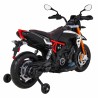Motocicleta electrica Aprilia, 2x12V / 25W,roti EVA, amortizor spate, 2 viteze, MP3, SD, AUX, USB, roti aditionale