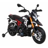 Motocicleta electrica Aprilia, 2x12V / 25W,roti EVA, amortizor spate, 2 viteze, MP3, SD, AUX, USB, roti aditionale