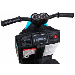 Motocicleta electrica ADVANCE, 6V7Ah, 2 x 25W, roti plastic, 2 viteze, MP3, SD, AUX, USB, Radio FM
