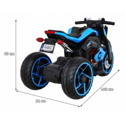 Motocicleta electrica Future Motor, sport, 2x25W, roti EVA 31 cm, muzica, MP3, SD, USB, 109 x 54 x 68 cm