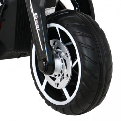 Motocicleta Future electrica, sport, 2x25W, 12V7Ah, Muzica, MP3, SD, USB, roti EVA, 109 x 54 x 68 cm