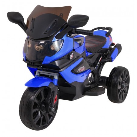 Motocicleta sport electrica, 2 x 6V/20W, 2 x 6V/4,5Ah, roti spuma EVA, Mp3, SD, AUX, USB, Bluetooth