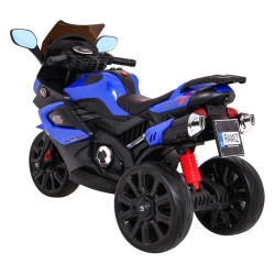 Motocicleta sport electrica, 2 x 6V/20W, 2 x 6V/4,5Ah, roti spuma EVA, Mp3, SD, AUX, USB, Bluetooth