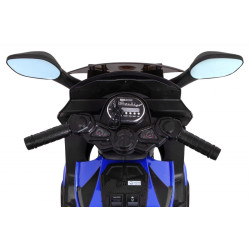 Motocicleta sport electrica, 2 x 6V/20W, 2 x 6V/4,5Ah, roti spuma EVA, Mp3, SD, AUX, USB, Bluetooth