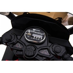 Motocicleta electrica Sport Rosie, 20W, 2 x 6V/4,5Ah, lumina LED fata, roti EVA, Mp3, SD, AUX, USB, Bluetooth