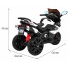 Motocicleta electrica sport, 2 x 6V/4,5Ah, 2 x 6V/20W, roti EVA, lumina LED, 102 x 42.5 x 66 cm