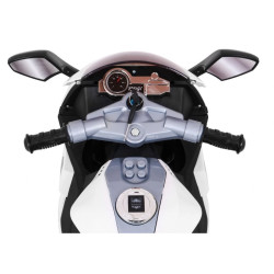 Motocicleta electrica R1, 30W, 6V/7Ah, lumina fata, roti plastic, muzica, 96 x 45 x 65 cm