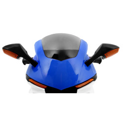 Motocicleta electrica R1 Superbike, roti plastic, lumina fata, 30W, 6V/7Ah, roti auxiliare, greutate suportata 30 kg