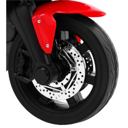 Motocicleta electrica R1 sport, 30W, baterie 6V/7Ah, lumina LED, roti plastic suplimentare, greutate suportata 30 kg