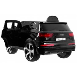 Masinuta electrica AUDI Q7 2.4G LIFT, 12V, roti spuma EVA, mod educativ, muzica, centura siguranta, 121x70x60cm
