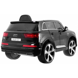 Masinuta electrica AUDI Q7 2.4G LIFT, 12V, roti spuma EVA, mod educativ, muzica, centura siguranta, 121x70x60cm