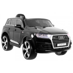 Masinuta electrica AUDI Q7 2.4G LIFT, 12V, roti spuma EVA, mod educativ, muzica, centura siguranta, 121x70x60cm