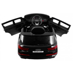 Masinuta electrica AUDI Q7 2.4G LIFT, 12V, roti spuma EVA, mod educativ, muzica, centura siguranta, 121x70x60cm