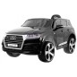 Masinuta electrica Audi Q7 Quatro, 2 motoare, roti spuma EVA, negru