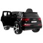 Masinuta electrica Audi Q7 Quatro, 2 motoare, roti spuma EVA, negru