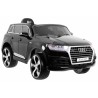 Masinuta electrica Audi Q7 Quatro, 2 motoare, roti spuma EVA, negru