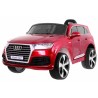 Masinuta electrica Audi Q7 Quatro, 2 motoare, roti spuma EVA, rosu