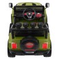 Masinuta electrica Jeep Raptor Drifter 4x4, roti spuma EVA, 4 motoare, 2 locuri, Bluetooth, verde