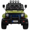 Masinuta electrica Jeep Raptor Drifter 4x4, roti spuma EVA, 4 motoare, 2 locuri, Bluetooth, verde