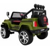 Masinuta electrica Jeep Raptor Drifter 4x4, roti spuma EVA, 4 motoare, 2 locuri, Bluetooth, verde