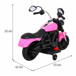 Chopper V-Max electric, 6V/4,5Ah, lumina, 82 x 43 x 53 cm, claxon si melodii, motor 25W