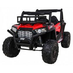 Masinuta electrica Buggy UTV, 2 motoare, roti spuma EVA, 2 locuri, rosu