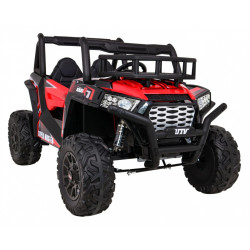 Masinuta electrica Buggy UTV, 2 motoare, roti spuma EVA, 2 locuri, rosu