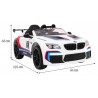 Masinuta electrica BMW X6M, sport, 12V, roti spuma EVA, lumini LED, melodii, 131x64x46cm