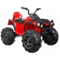 Quad ATV electric, 2 motoare, roti spuma EVA, Rosu