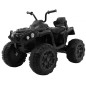 ATV Quad electric, 2 motoare, roti spuma EVA, negru ATV Quad electric, 2 motoare, roti spuma EVA, negru
