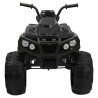 ATV Quad electric, 2 motoare, roti spuma EVA, negru