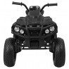 Quad ATV electric pentru copii, roti pneumatice, negru