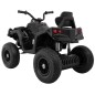 Quad ATV electric pentru copii, roti pneumatice, negru