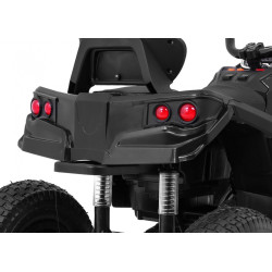Quad ATV electric pentru copii, roti pneumatice, negru