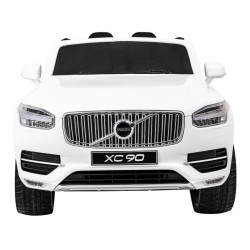 Masinuta electrica SUV VOLVO XC90, 2 motoare, roti spuma EVA, 2 locuri, Bluetooth, alb