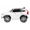 Masinuta electrica SUV VOLVO XC90, 2 motoare, roti spuma EVA, 2 locuri, Bluetooth, alb