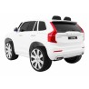 Masinuta electrica SUV VOLVO XC90, 2 motoare, roti spuma EVA, 2 locuri, Bluetooth, alb
