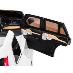 Masinuta electrica SUV VOLVO XC90, 2 motoare, roti spuma EVA, 2 locuri, Bluetooth, alb