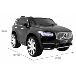 Masinuta electrica SUV VOLVO XC90, 2 motoare, roti spuma EVA, 2 locuri, Bluetooth, negru