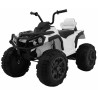 ATV electric Quad 2.4, 2 motoare, roti spuma EVA, alb