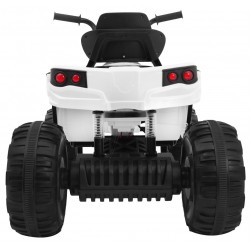 ATV electric Quad 2.4, 2 motoare, roti spuma EVA, alb