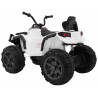 ATV electric Quad 2.4, 2 motoare, roti spuma EVA, alb